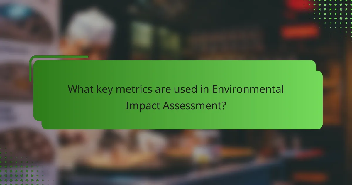 What key metrics are used in Environmental Impact Assessment?